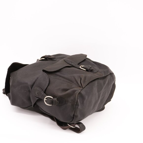 Vintage BROWN Leather Backpack Unisex School Travel Bag Rucksack - Picture 3 of 8